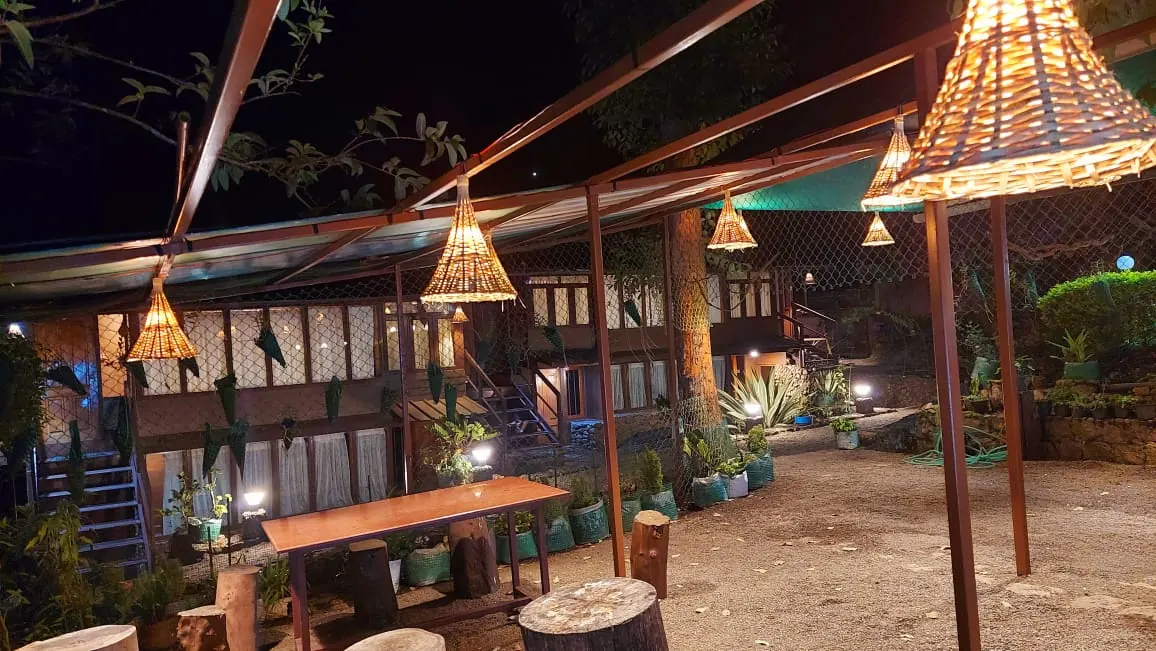 Outdoor dining at Varkis Munnar